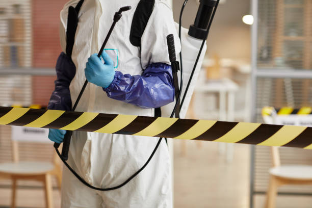 Professional Biohazard Cleanup technician working in Quaker Hill, CT